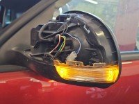 Lusterko lewe pin Vw Tiguan I 07- HB 5d kolor bordowy LA3T europa