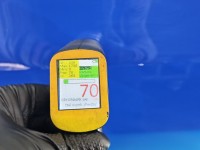 Drzwi tył lewe Skoda Fabia II HB 5d niebieski 4590