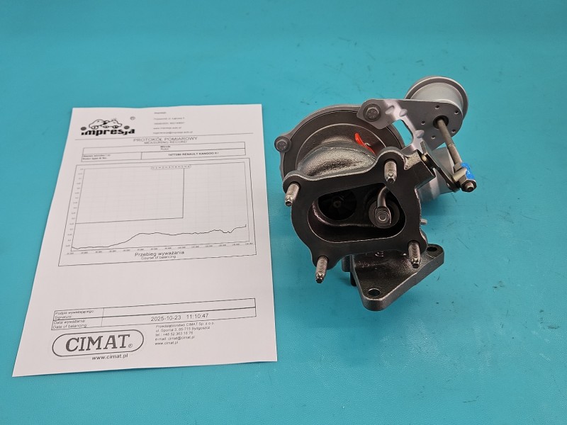 Turbosprężarka Regenerowana Renault Kangoo II 54359710029, 5435-971-0029, 860233H 1.5 dci 86KM