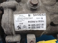 Sprężarka klimatyzacji kompresor 9802501780, 9802555880 Citroen C4 Cactus 14-20 1.6 hdi