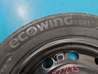 Koło zapasowe 15" dojazdowe dojazdówka Skoda Fabia III Rozstaw śrub: 5x100, Marka: Kumho, 185 mm, Profil opony: 60,...