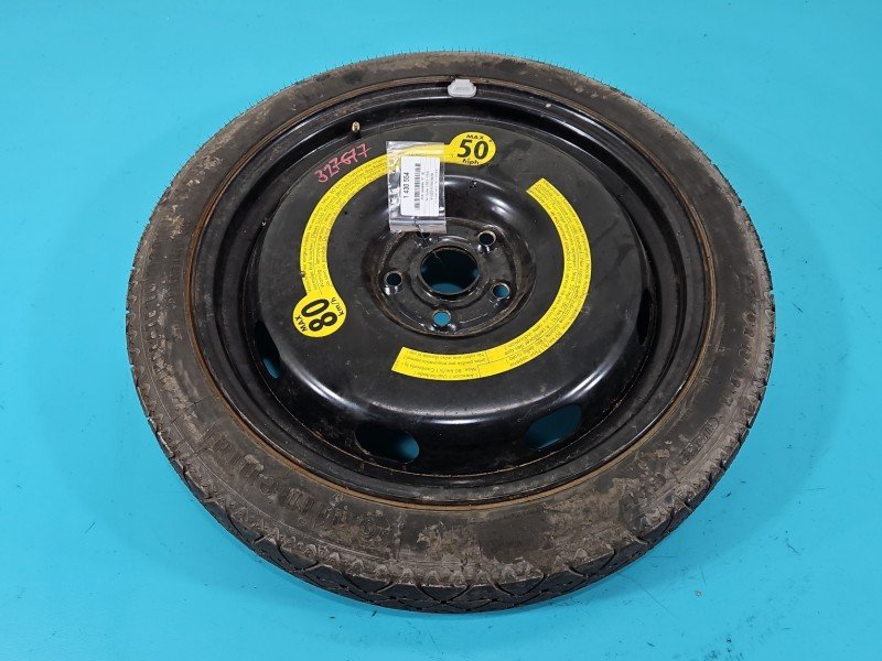 Koło zapasowe 18" dojazdowe dojazdówka Vw Touran I Rozstaw śrub: 5x112, Continental, 125 mm, Profil opony: 70, 3,5J R18... Koło zapasowe 18" dojazdowe dojazdówka Vw Touran I Rozstaw śrub: 5x112, Continental, 125 mm, Profil opony: 70, 3,5J R18...