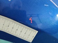 Błotnik przód prawy Renault Megane III niebieski TERNA