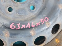 Felga stalowa 16" Suzuki Sx4 S-Cross 13-21 Szerokość felgi: 6.0", 5x114.3, Odsadzenie (ET): 50, Suzuki, 1558835, R16 5X114,3...