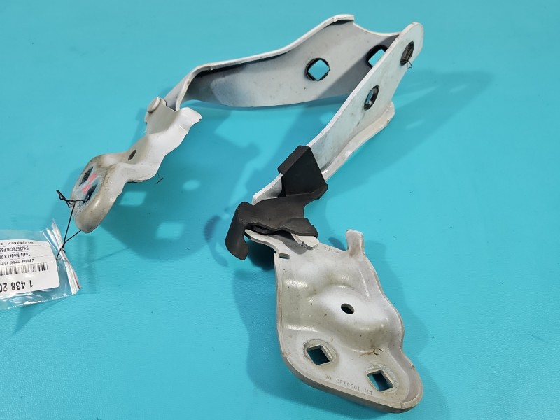 Zawias maski komplet lewy prawy Tesla Model 3 17- biały PPSW 109879300, 109879200