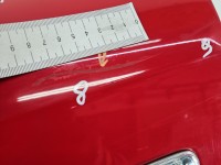 Błotnik przód lewy Audi A4 B7 czerwony LY3J