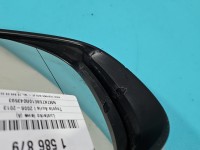 Lusterko lewe Toyota Auris I elektryczny, Europejska, Kod lakieru: 1F7, składane elektrycznie, pęknięta obudowa, 9 pin europa