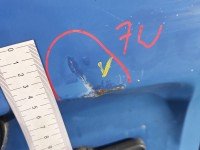 Drzwi tył lewe Renault Trafic II HB 5d niebieski DV489