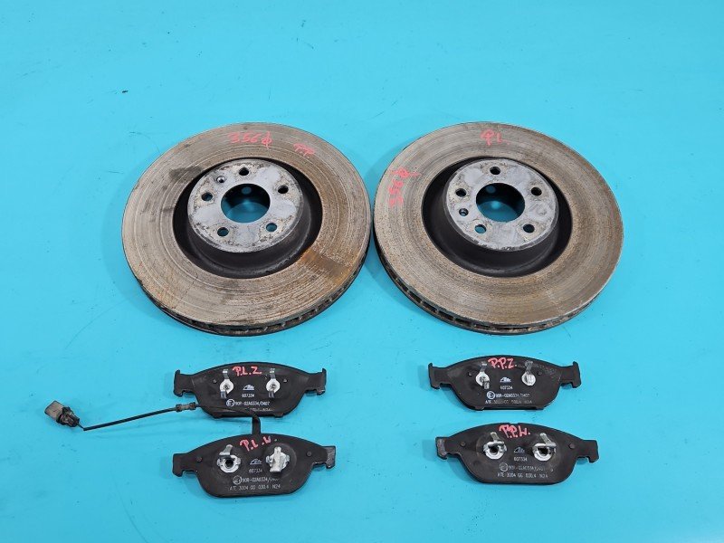 Tarcze hamulcowe przód klocki AUDI A6 C7 3.0 TDI Producent części: Audi, 356X33mm