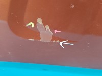 Maska przednia Dacia Sandero I 08-12 bordowy TEB76