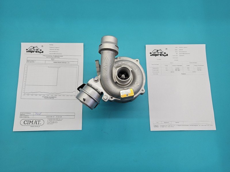 Turbosprężarka Regenerowana Nissan Qashqai I J10 06-13 54399700070, 54399880070, 625683H82303720 1.5 dci (K9KLH) 106KM