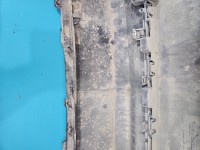 Zderzak tył AUDI A6 C7 srebrny, LX7W sedan