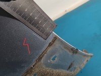 Błotnik przód lewy Mitsubishi Outlander I srebrny, A31