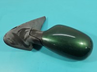 Lusterko lewe Renault Megane I zielony, malowana, elektryczny, 5pin, wyblaknięty lakier europa