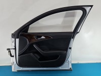 DRZWI PRZÓD PRAWE PASAŻERA AUDI A6 C7 4d srebrny, LX7W