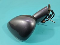 Lusterko lewe Citroen C5 II X7 Składane elektrycznie, rysy, 9 przewodów 8pin, 6pin SZARY KTHB europa