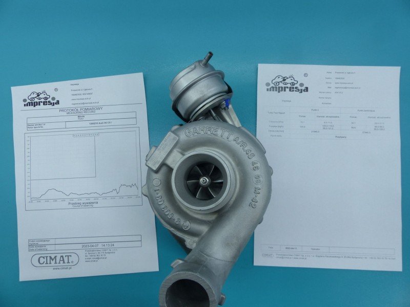 Turbosprężarka Regenerowana Audi A6 C5 454135-2, 059145701C 2.5 tdi 150KM