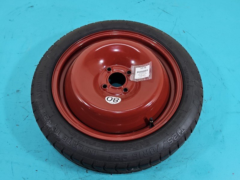 Koło zapasowe 16" dojazdowe dojazdówka Renault Captur I Rozstaw śrub: 4x100, Marka opon: inna, 4X100 16h2 et40 Koło zapasowe 16" dojazdowe dojazdówka Renault Captur I Rozstaw śrub: 4x100, Marka opon: inna, 4X100 16h2 et40
