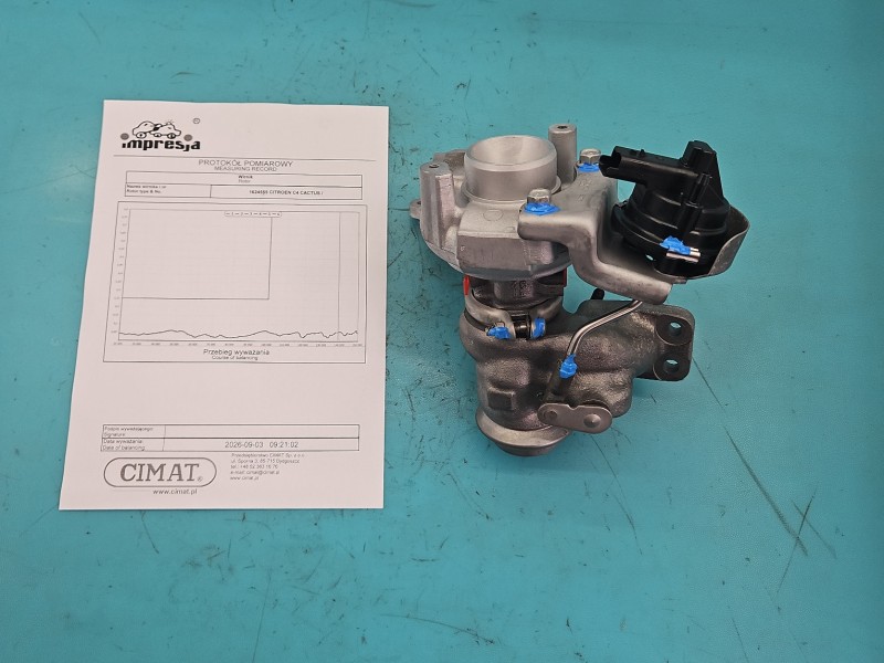 Turbosprężarka Regenerowana Citroen C4 Cactus 14-20 1.6 hdi 99KM 49172-03000, 9804945280, 15022020092