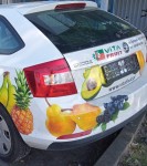 Zderzak tył Skoda Rapid biały kombi