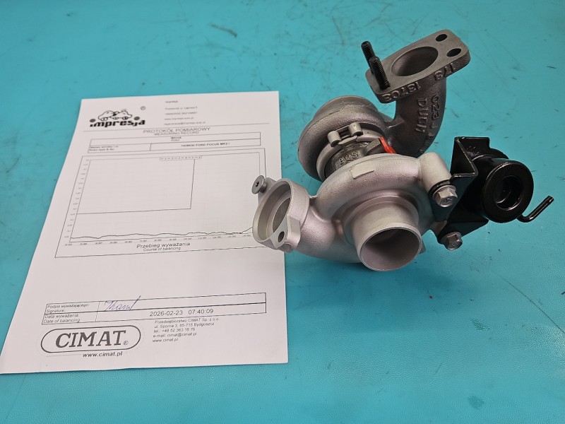 Turbosprężarka Regenerowana Ford Focus Mk2 49173-07504, TD025S2-0614, 9662371080 1.6 tdci 90KM