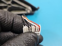 Lusterko lewe Audi A4 B6 elektryczny, Europejska, Kod lakieru: LY7Q, rysy, odpryski na obudowie 5 pin europa