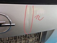 Klapa tył BAGAŻNIKA SZYBA Opel Vectra C kombi 5d