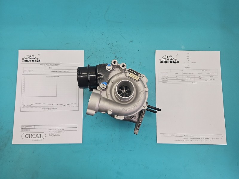 Turbosprężarka Regenerowana Mercedes Vito W447 14- 1.6 cdi 114KM 54389700005, 54389880005, 110219H8201067824