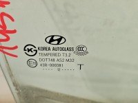 Szyba drzwi tył prawa Hyundai Elantra V 10-16 sedan