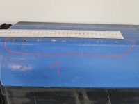 Drzwi tył prawe Renault Trafic II HB 5d niebieski DV489