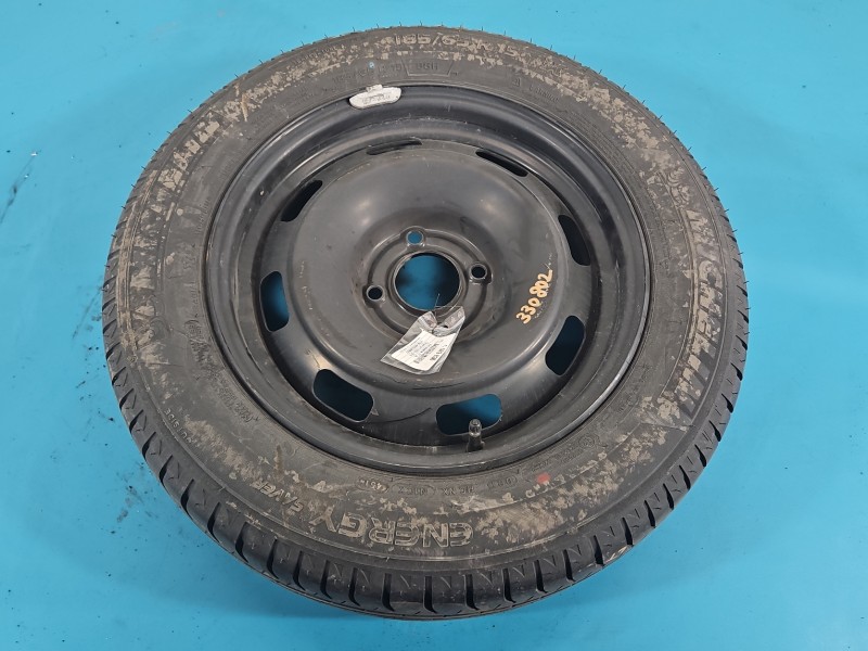 Koło zapasowe 15" dojazdowe dojazdówka Citroen C3 II 09-16 Rozstaw śrub: 4x108, Michelin, CIUC1529836, R15 185/65 4X108