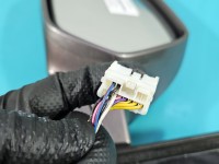 Lusterko lewe HONDA CR-V III 06- el.składane, 9pin, rysy, malowane KOLOR Y578M europa