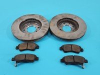 Tarcze hamulcowe przód klocki Honda Jazz II 1.3 wiel Europejska, 224/21mm z klockami