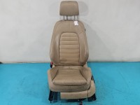 Fotel lewy przód kierowcy Vw Passat B6 EU 4d Volkswagen, Europejska, skóra, regulowany elektrycznie, podgrzewany