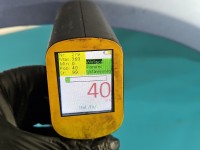 Błotnik przód prawy Hyundai Getz błękitny WO