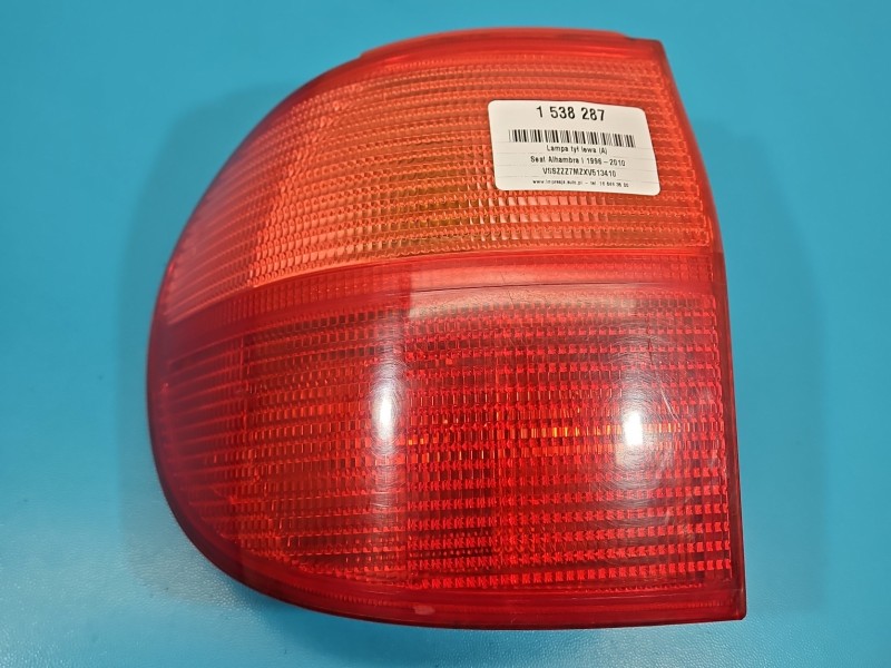 Lampa tył lewa Producent części: Seat, 95-00 HELLA Z LISTWĄ ŻARÓWKĄ Seat Alhambra I HB EUROPA
