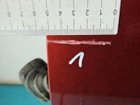 Drzwi przód lewe Skoda Fabia I 5d bordowy