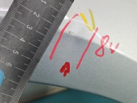 Błotnik przód prawy Chevrolet Cruze srebrny