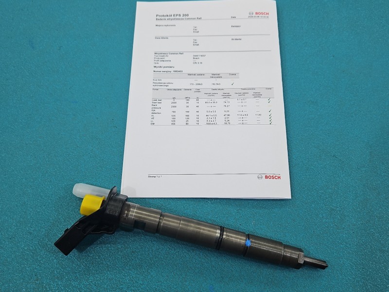 Wtryskiwacz Audi A6 C6 0445115037, 059130277AB 3.0 tdi