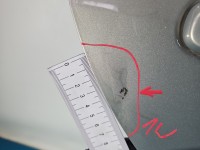 Drzwi tył prawe Toyota Avensis II T25 HB 5d srebrny 6T1