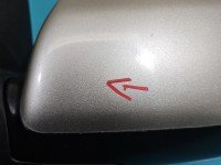 Lusterko lewe pin Toyota Corolla Verso I HB srebrny 1D9 5d europa
