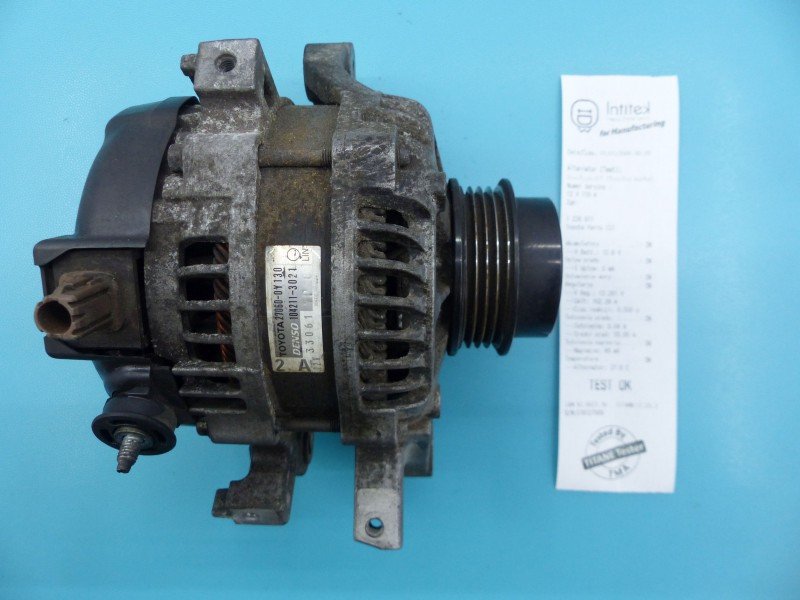 TEST Alternator Toyota Yaris III 27060-0Y130, 104211-3021 1.3 vvti