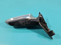 Lusterko lewe Audi A4 B5 przebarwienia na szkle, malowane, 5pin SREBRNY Ly7m europa