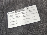 Tapicerka drzwi tył lewa boczek Mercedes W222 A2227600561