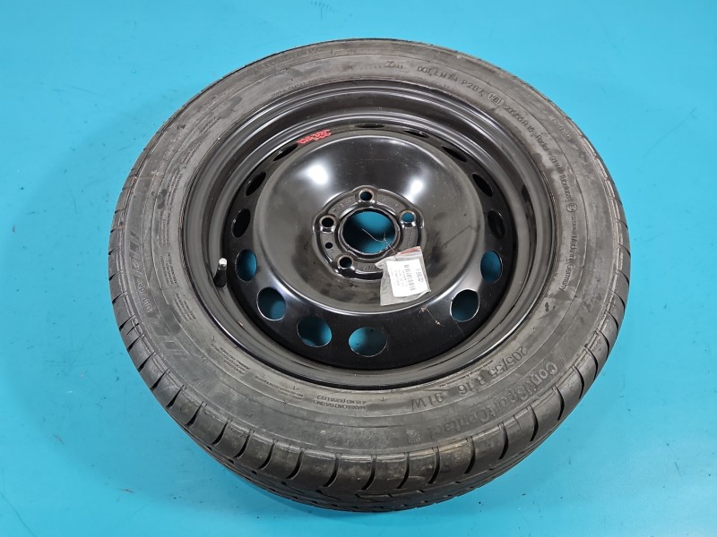 Koło zapasowe 16" dojazdowe dojazdówka Volvo S60 I Rozstaw śrub: 5x108, Continental, 205 mm, Profil opony: 55, Kod...