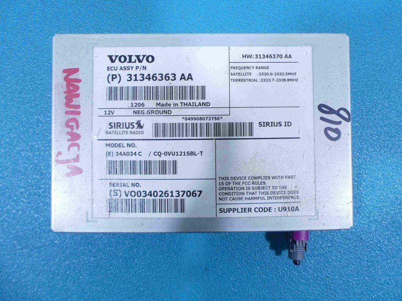 Nawigacja VOLVO S60 II 10-18 31346363AA