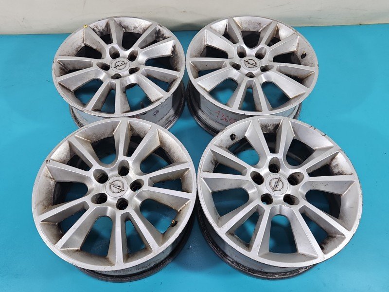 Felgi aluminiowe alufelgi Opel Zafira B Średnica felgi: 17", Szerokość felgi: 7.0", Rozstaw śrub: 5x110, Odsadzenie (ET):...