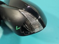 Lusterko lewe Toyota Corolla E21 19- elektryczny, Europejska, Kod lakieru: 040, El. Składane, pęknięta obudowa i uszkodzone...