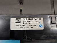 Konsola panel nawiewu Seat Ibiza III 6L 6L0820043B