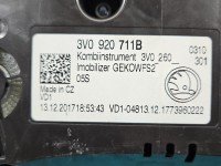 Licznik Skoda Superb III 3V0920711B, 3V0260301 2.0 TDI EUROPA